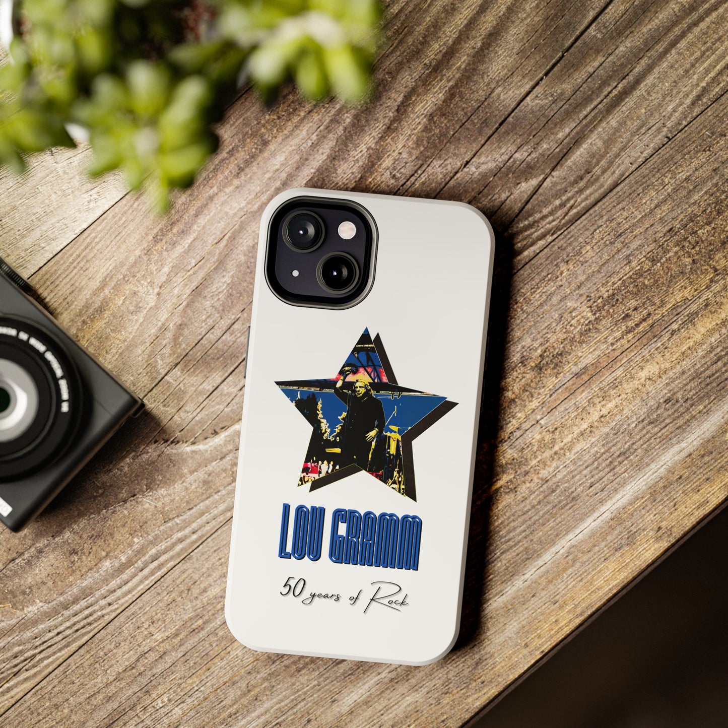 Lou Gramm 50 Years of Rock - Blue Star iPhone Case