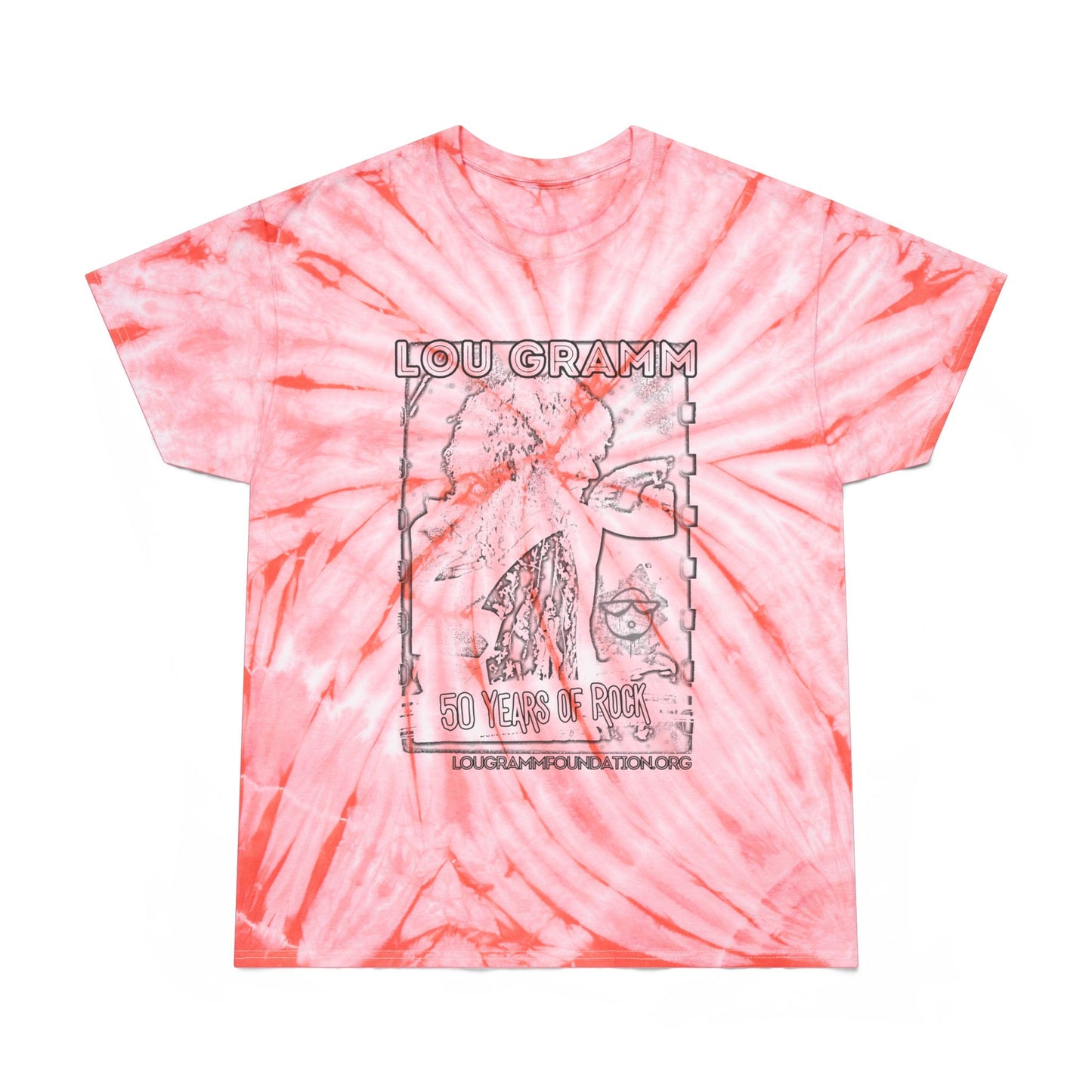 2024 50 Years of Rock Lou Gramm Unisex FWD Fashion Tie-Dyed T-Shirt