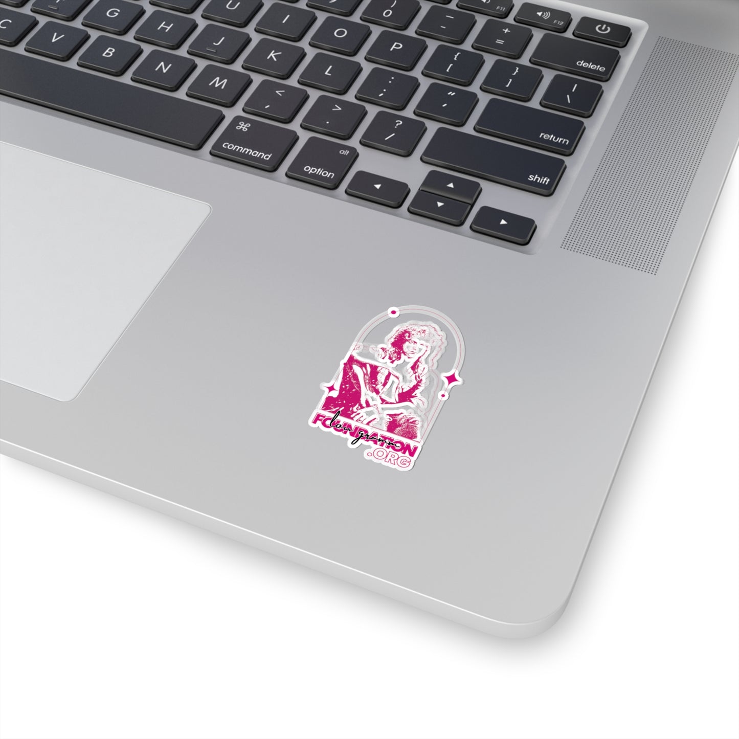 Lou Gramm Foundation Stencil pink Kiss-Cut Stickers