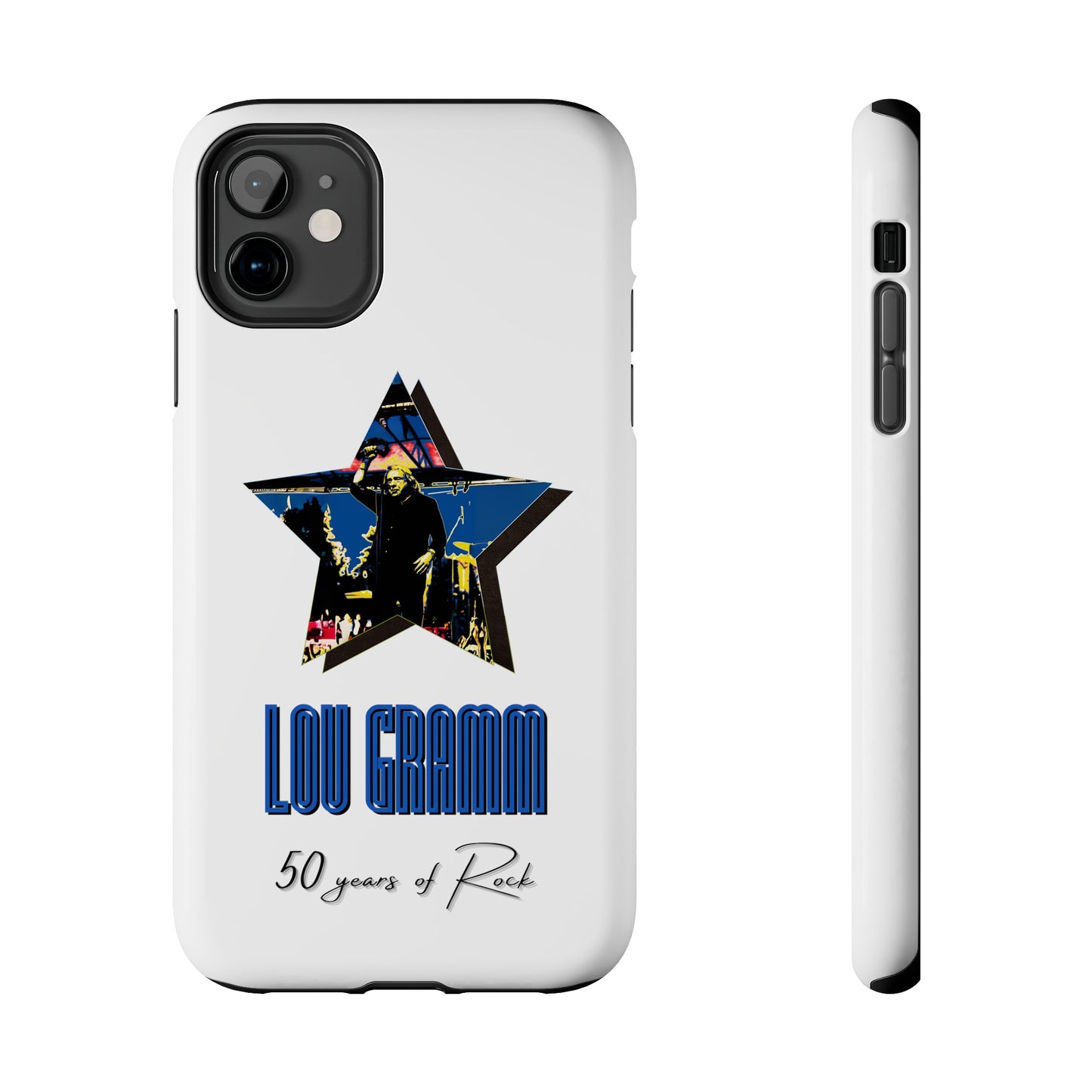 Lou Gramm 50 Years of Rock - Blue Star iPhone Case