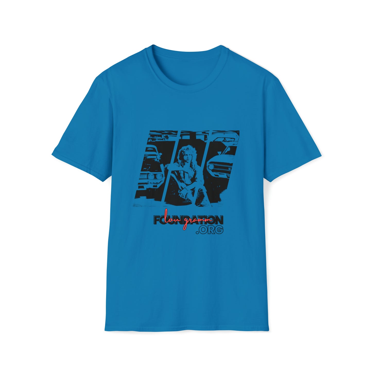 Lou’s Garage Black logo - Unisex Softstyle T-Shirt