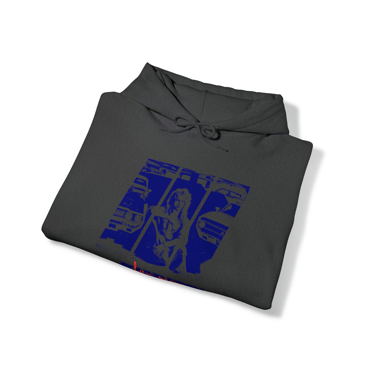 Lou’s Garage Blue logo - Unisex Heavy Blend™ Hooded Sweatshirt