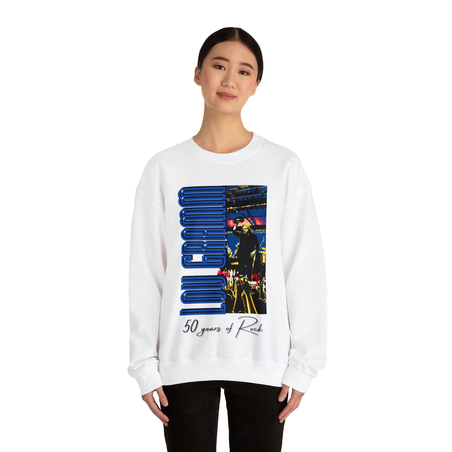 Lou Gramm 50 Years of Rock - Unisex Heavy Blend™ Crewneck Sweatshirt