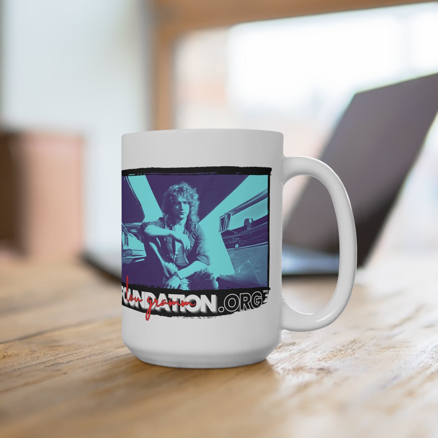 Lou Gramm Foundation Cherry Red or Midnight Blue Mug 15oz