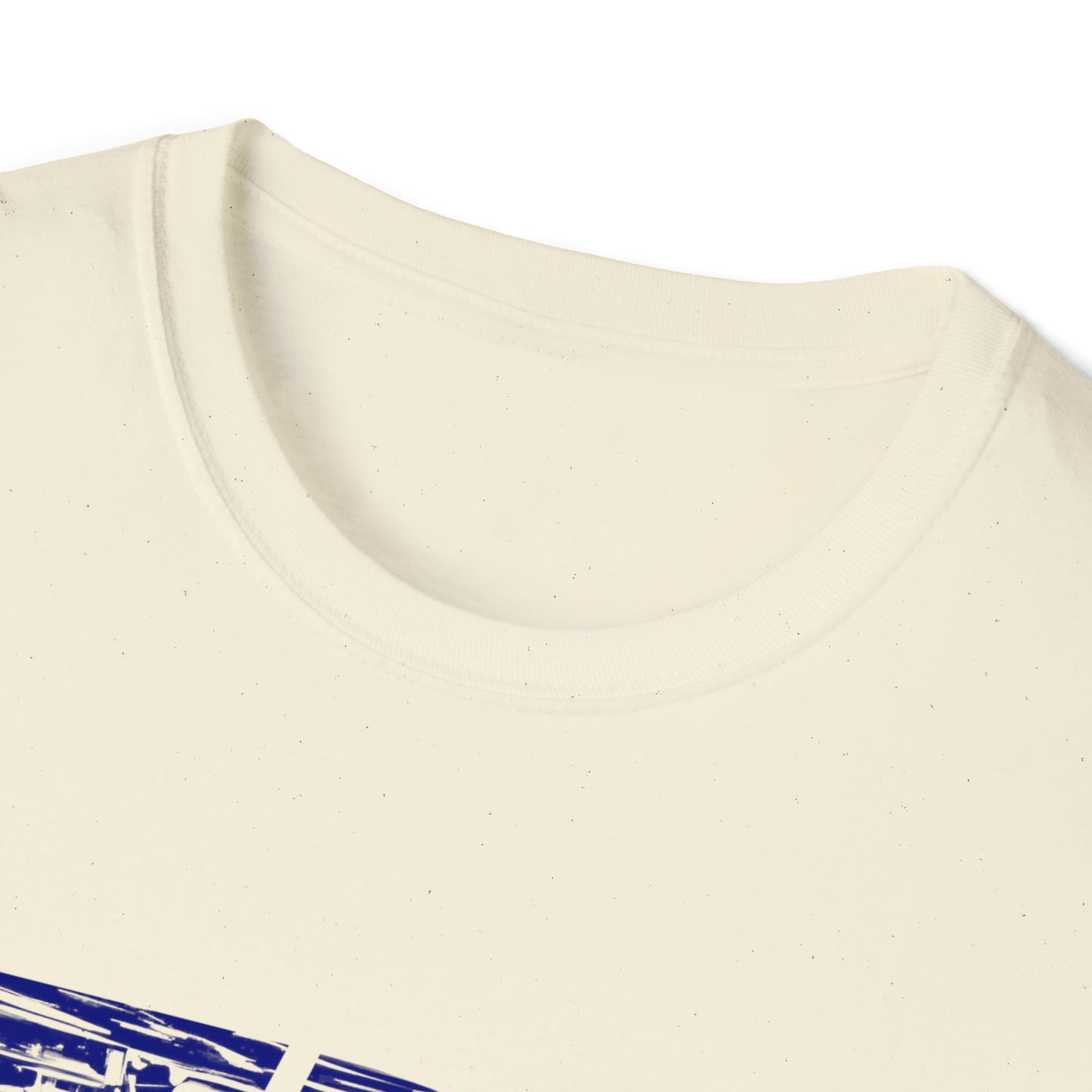 Lou’s Garage Blue logo - Unisex Softstyle T-Shirt