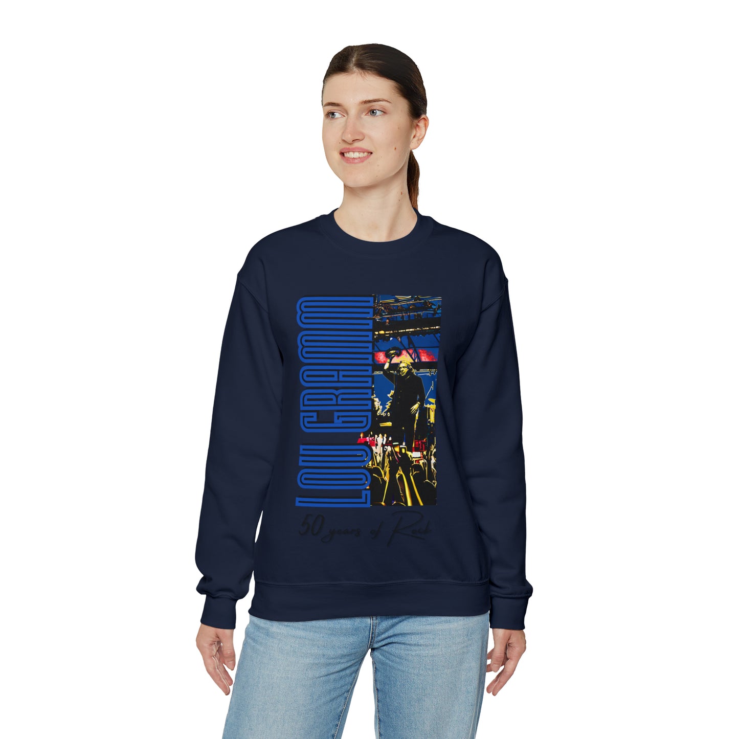 Lou Gramm 50 Years of Rock - Unisex Heavy Blend™ Crewneck Sweatshirt
