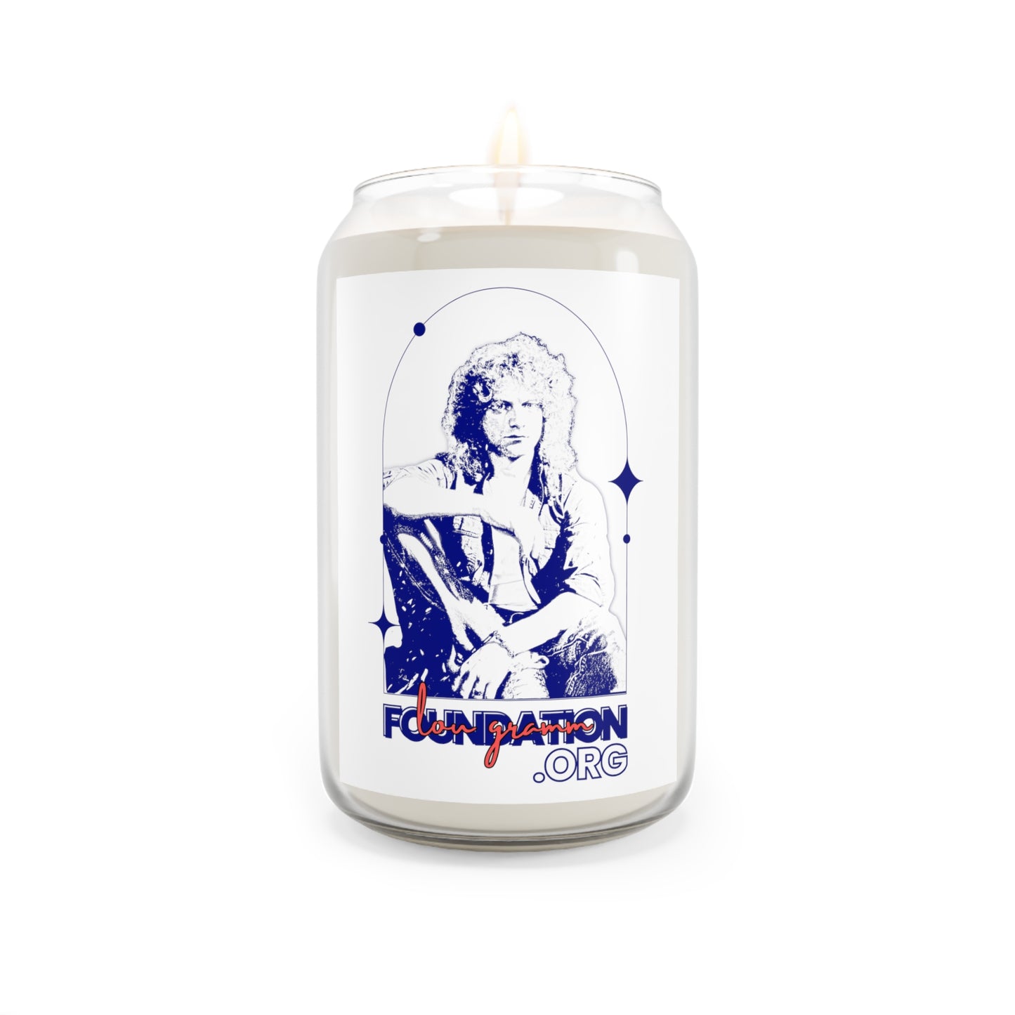 Lou Gramm Stencil Blue logo - Jumbo Scented Candle