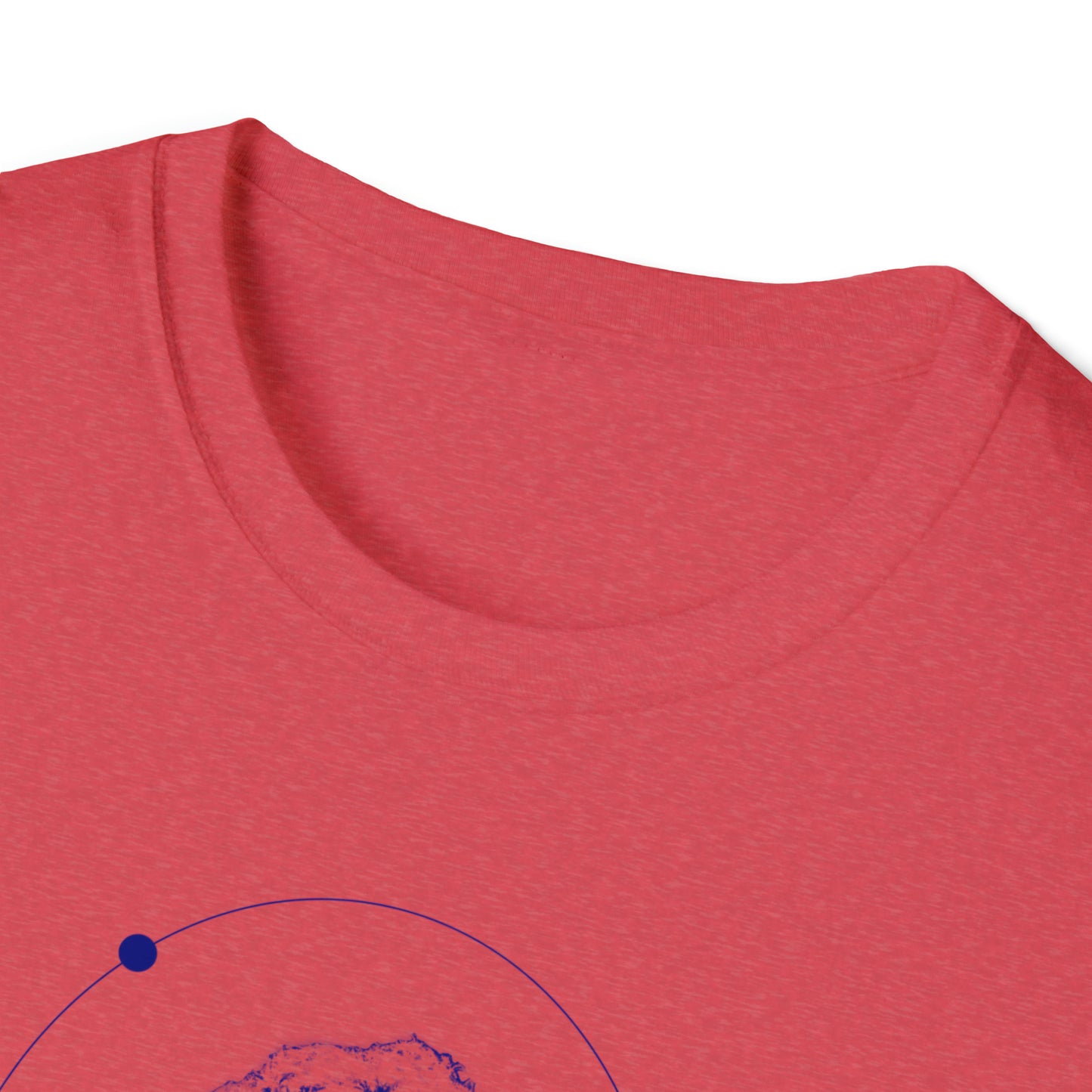 Lou Gramm Stencil Blue logo - Unisex Softstyle T-Shirt