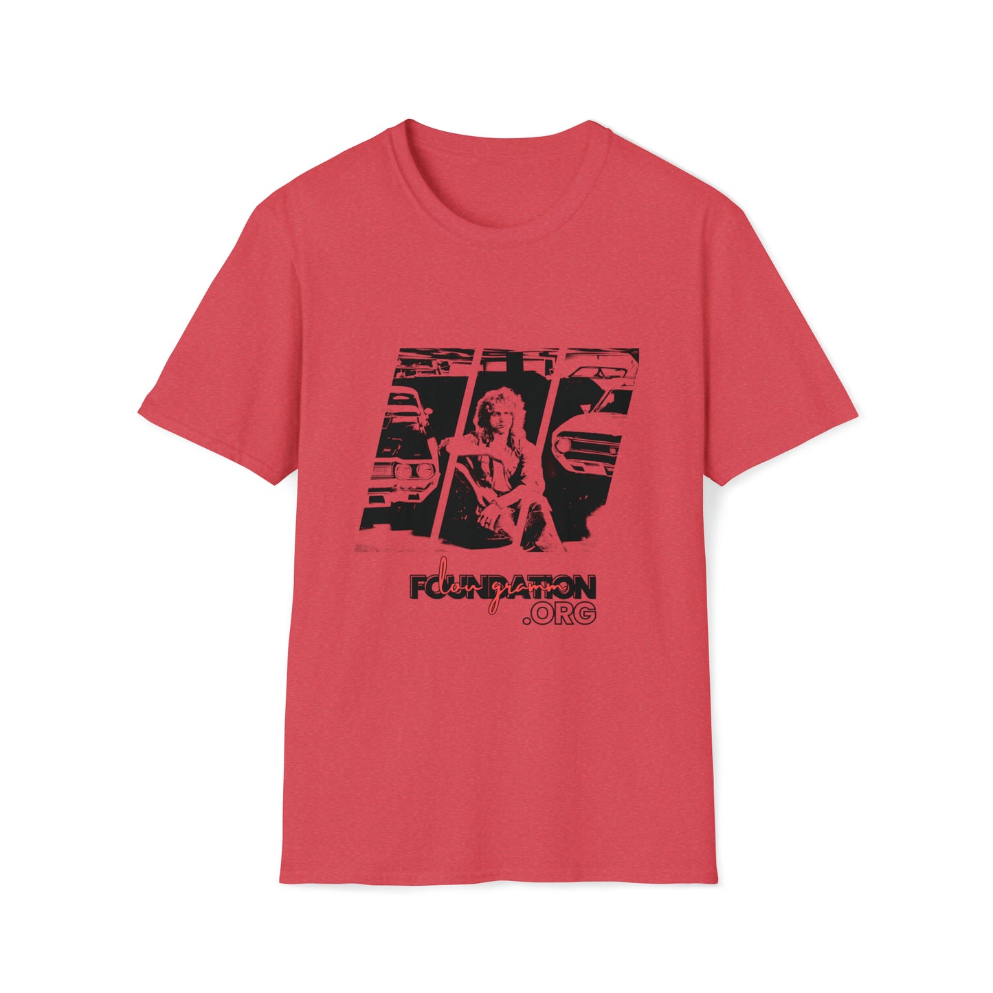 Lou’s Garage Black logo - Unisex Softstyle T-Shirt
