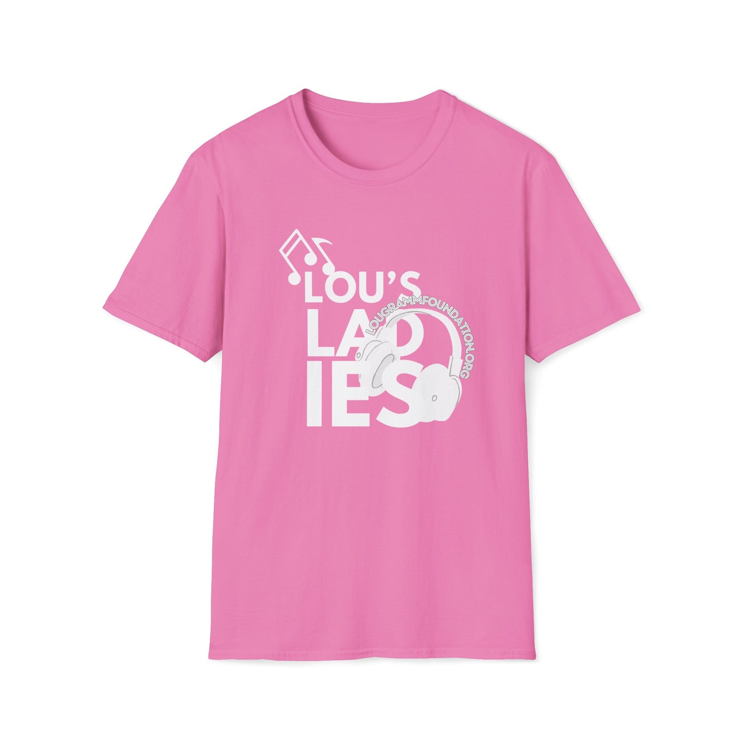 Lou's Ladies white logo Softstyle T-Shirt