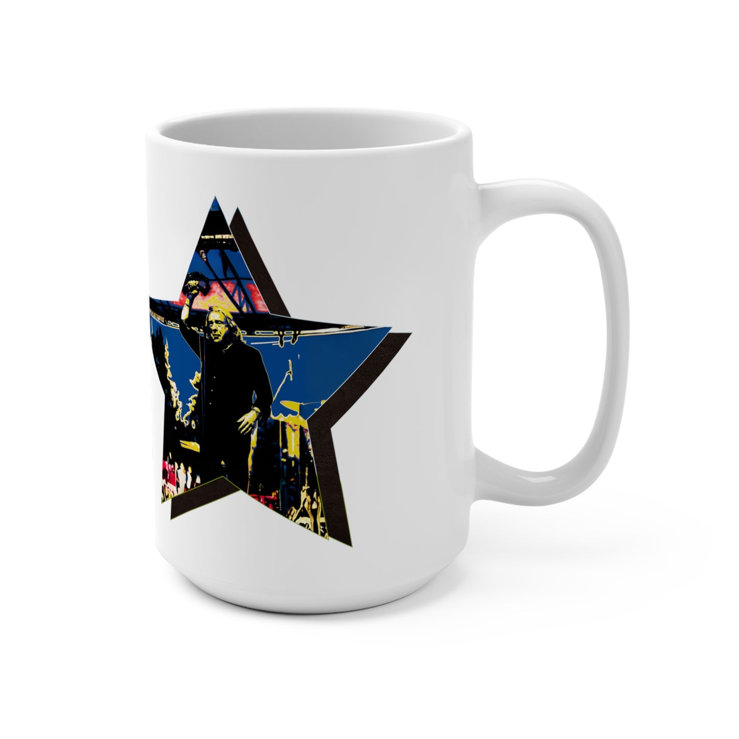 Lou Gramm 50 Years of Rock - Blue Star Mug 15oz