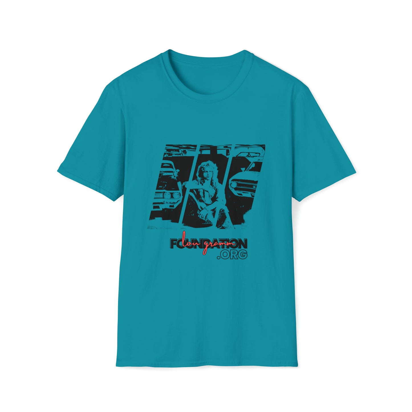 Lou’s Garage Black logo - Unisex Softstyle T-Shirt