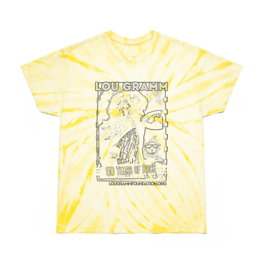 2024 50 Years of Rock Lou Gramm Unisex FWD Fashion Tie-Dyed T-Shirt