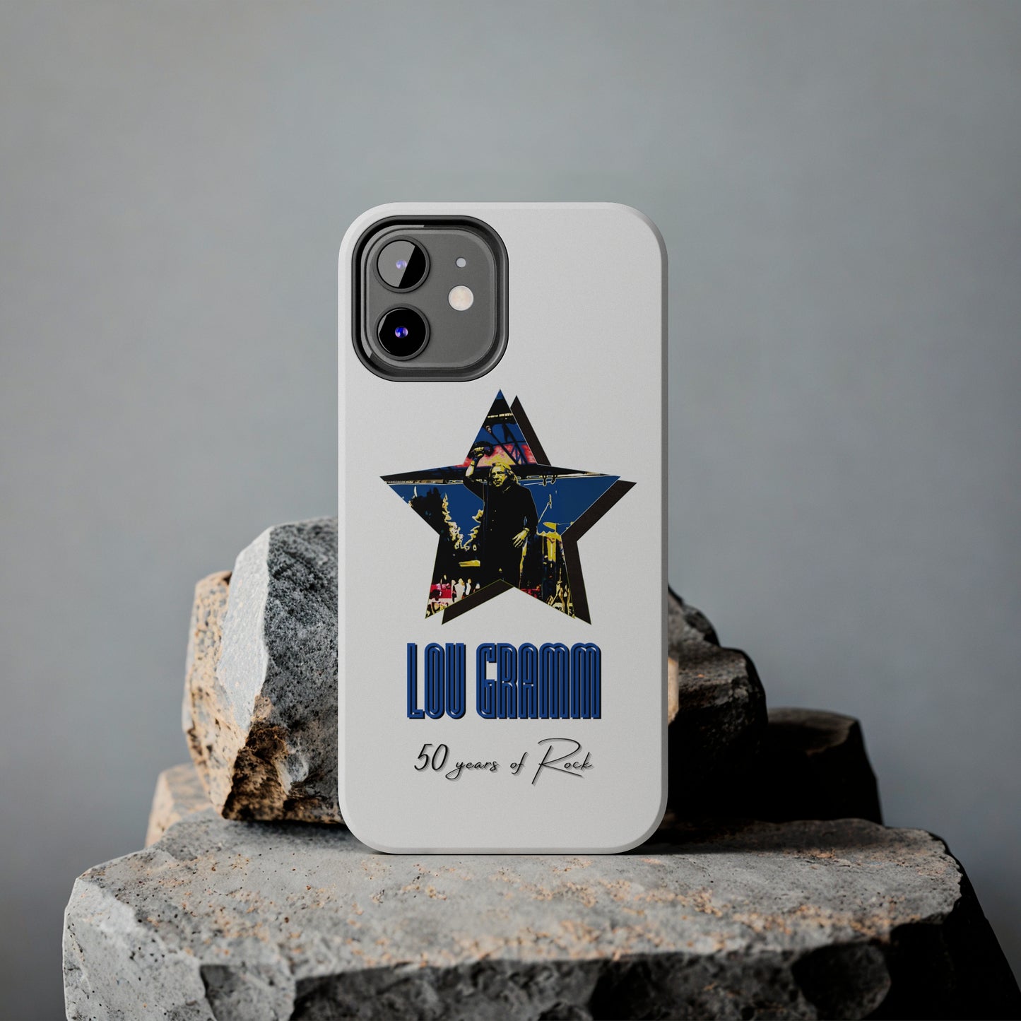 Lou Gramm 50 Years of Rock - Blue Star iPhone Case