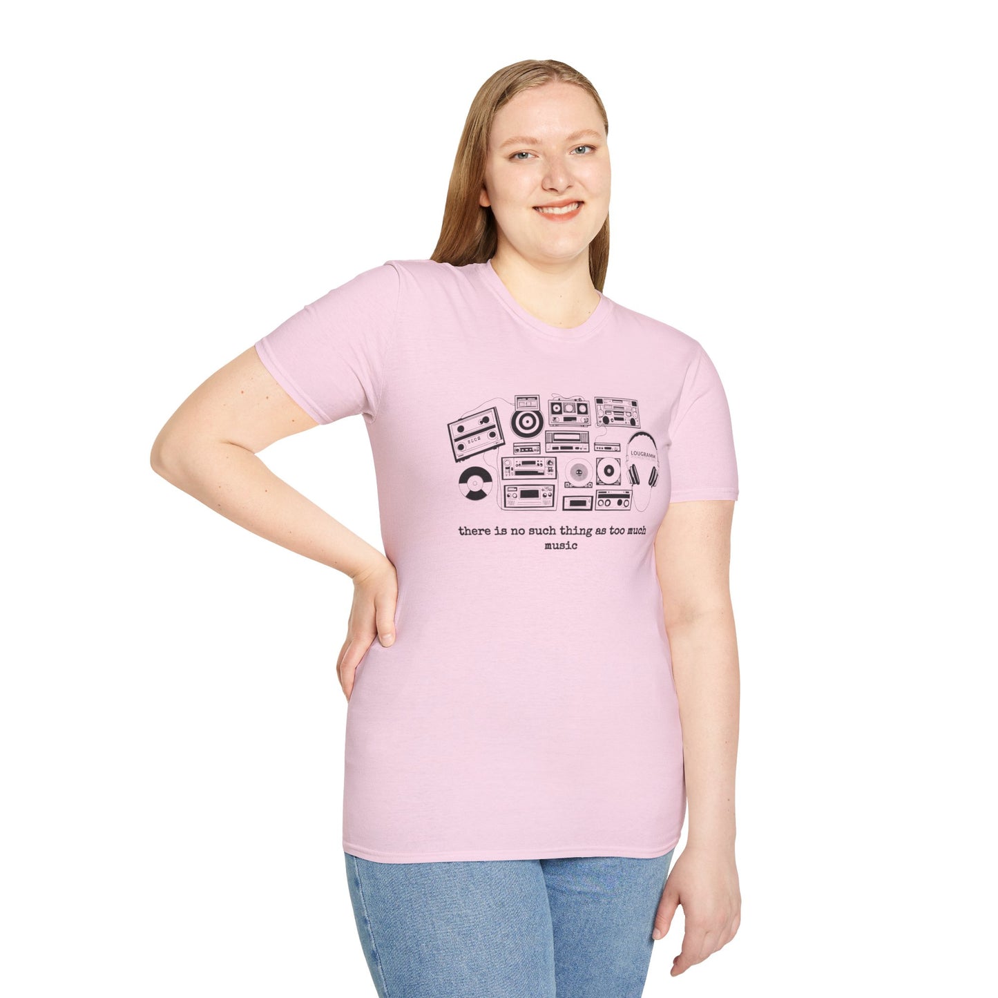 There is no such thing as too Much Music Unisex Softstyle T-Shirt