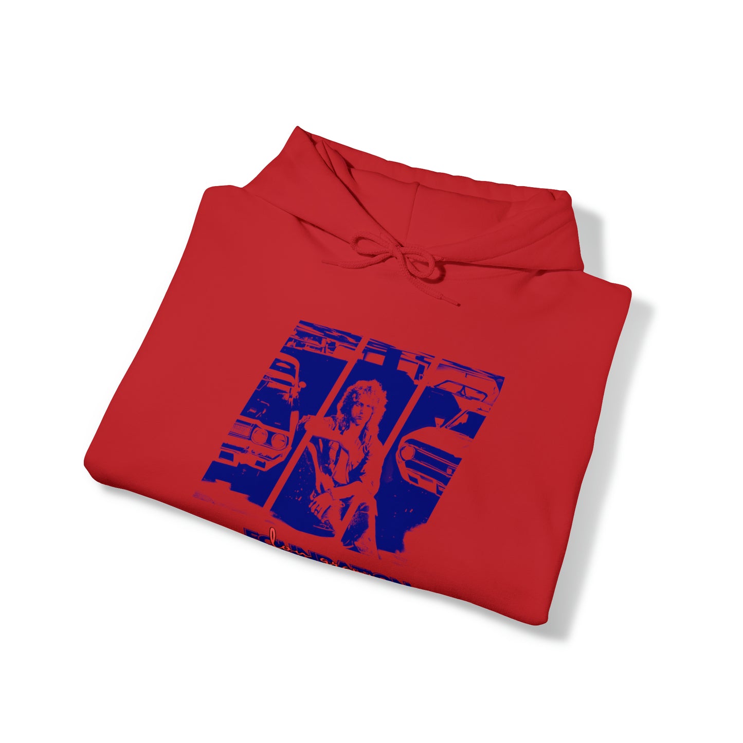 Lou’s Garage Blue logo - Unisex Heavy Blend™ Hooded Sweatshirt
