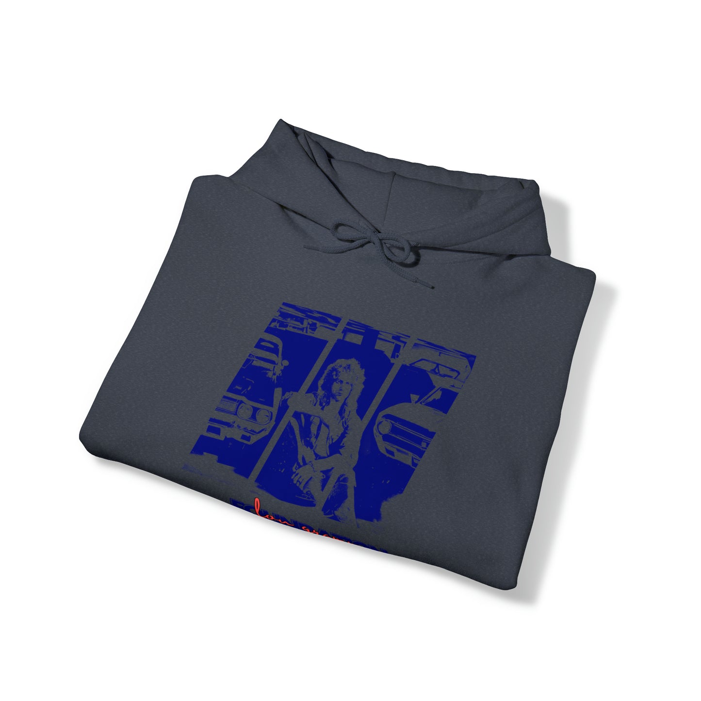 Lou’s Garage Blue logo - Unisex Heavy Blend™ Hooded Sweatshirt
