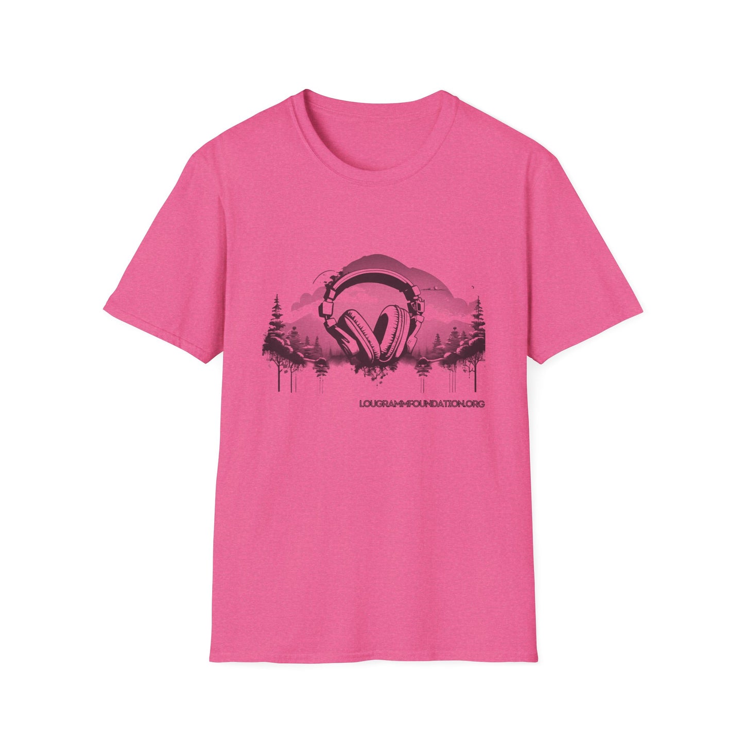 Headphones Sky Unisex Softstyle T-Shirt