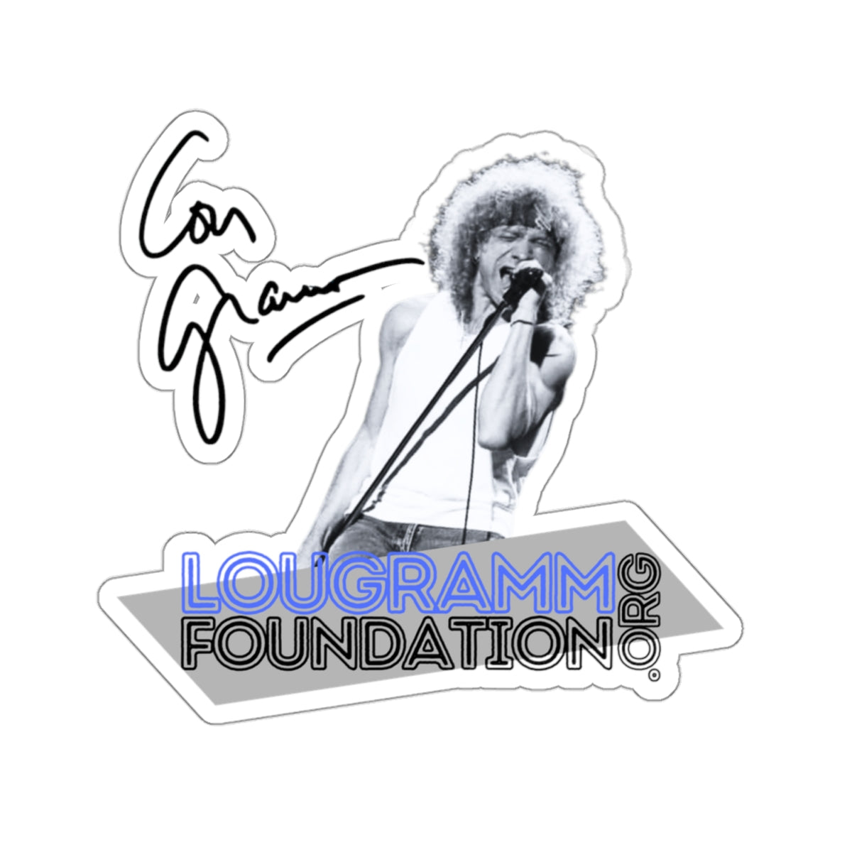 Lou Gramm Foundation Kiss-Cut Stickers