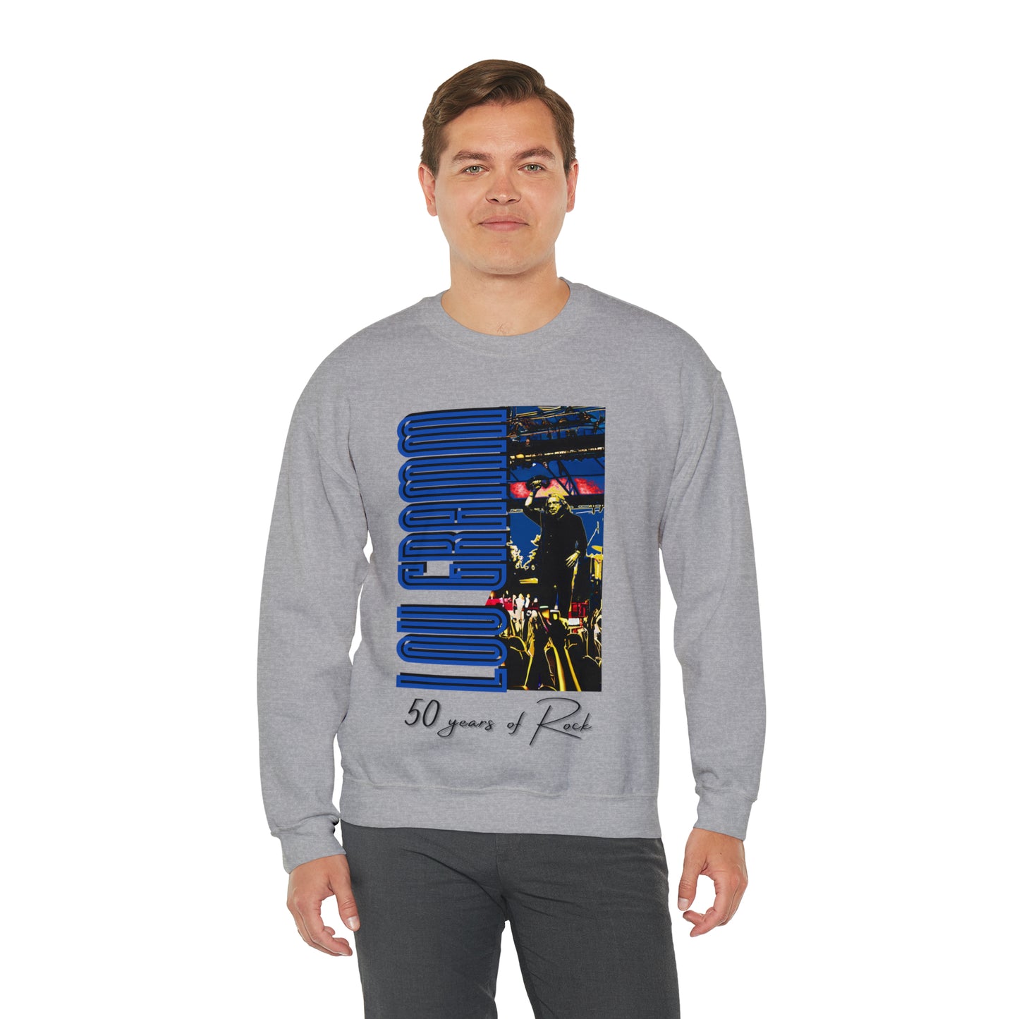 Lou Gramm 50 Years of Rock - Unisex Heavy Blend™ Crewneck Sweatshirt