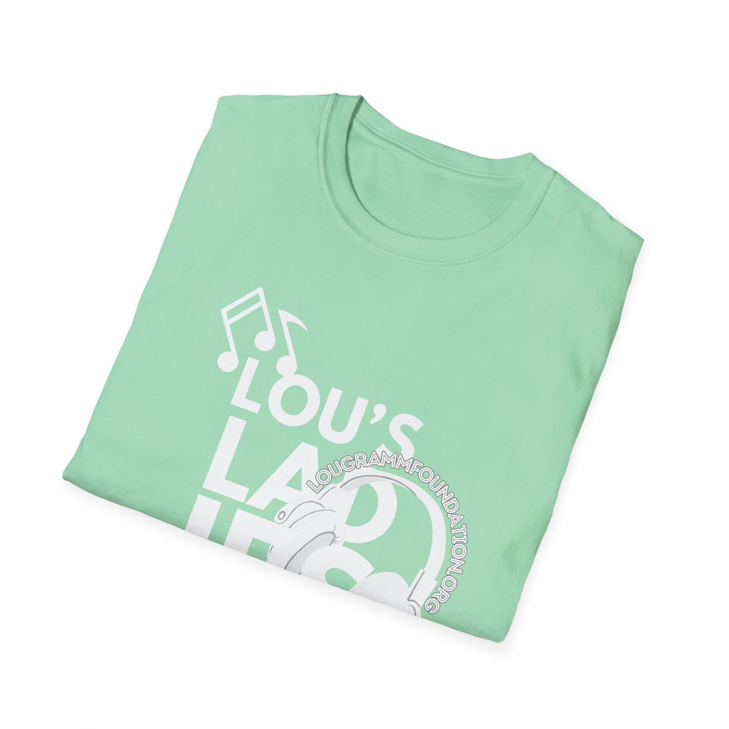 Lou's Ladies white logo Softstyle T-Shirt