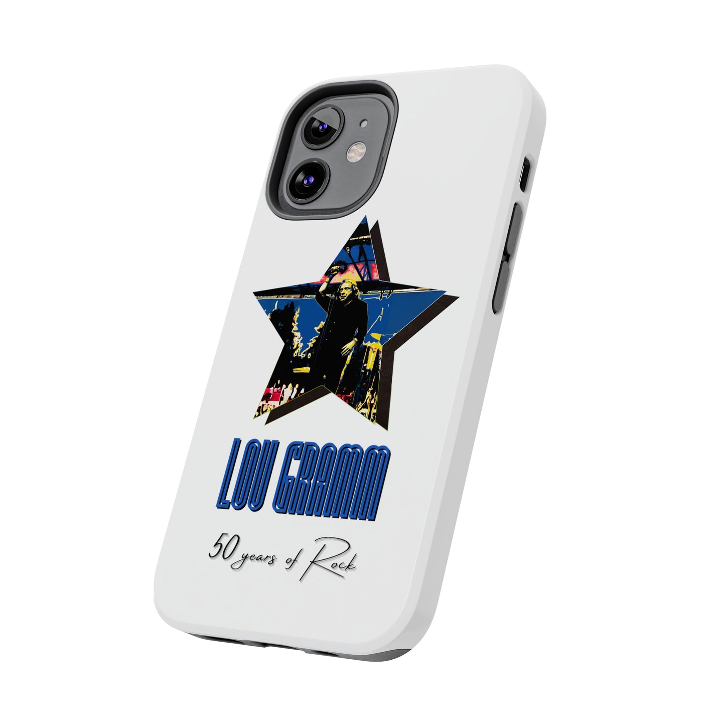 Lou Gramm 50 Years of Rock - Blue Star iPhone Case