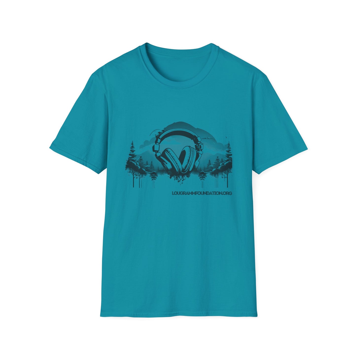 Headphones Sky Unisex Softstyle T-Shirt