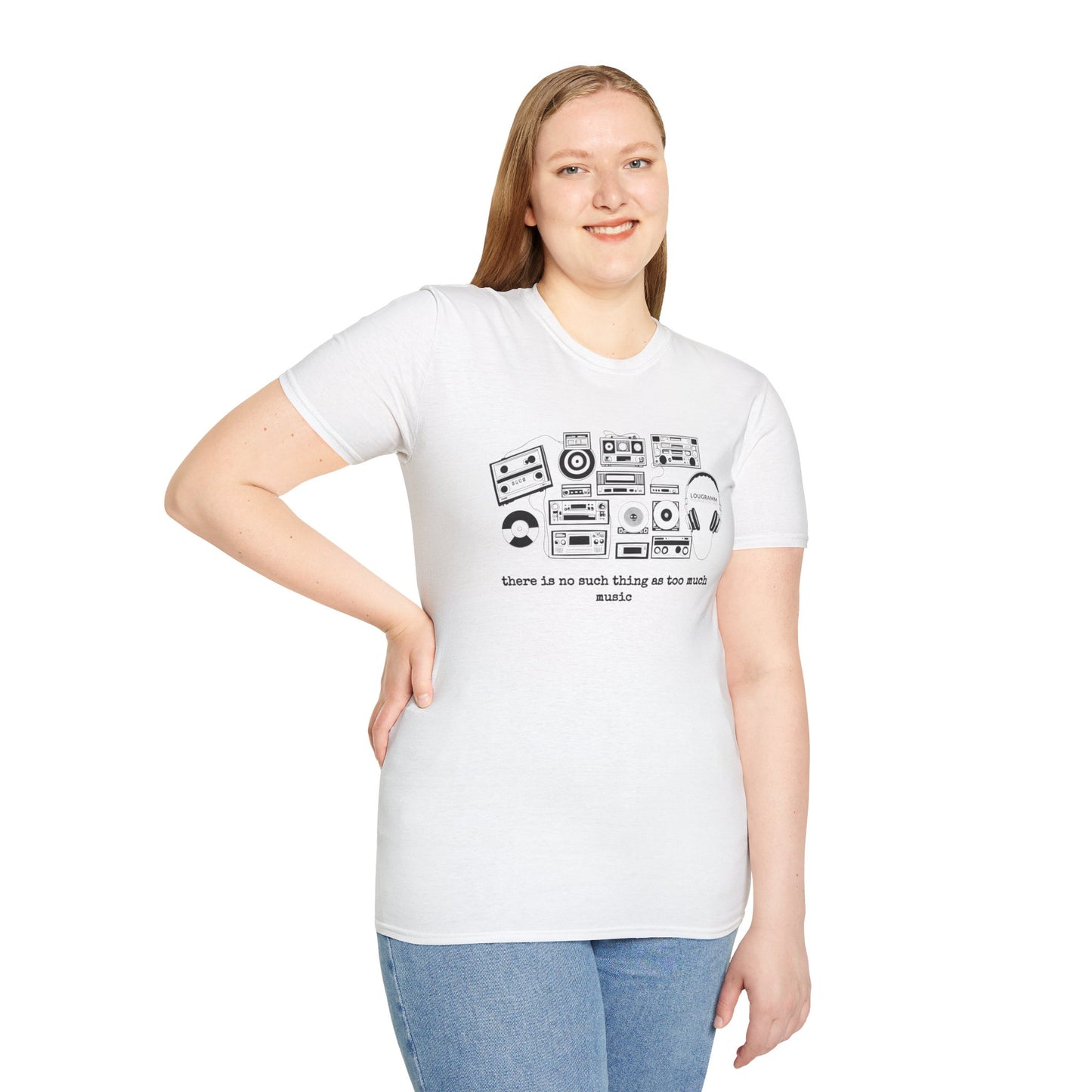 There is no such thing as too Much Music Unisex Softstyle T-Shirt