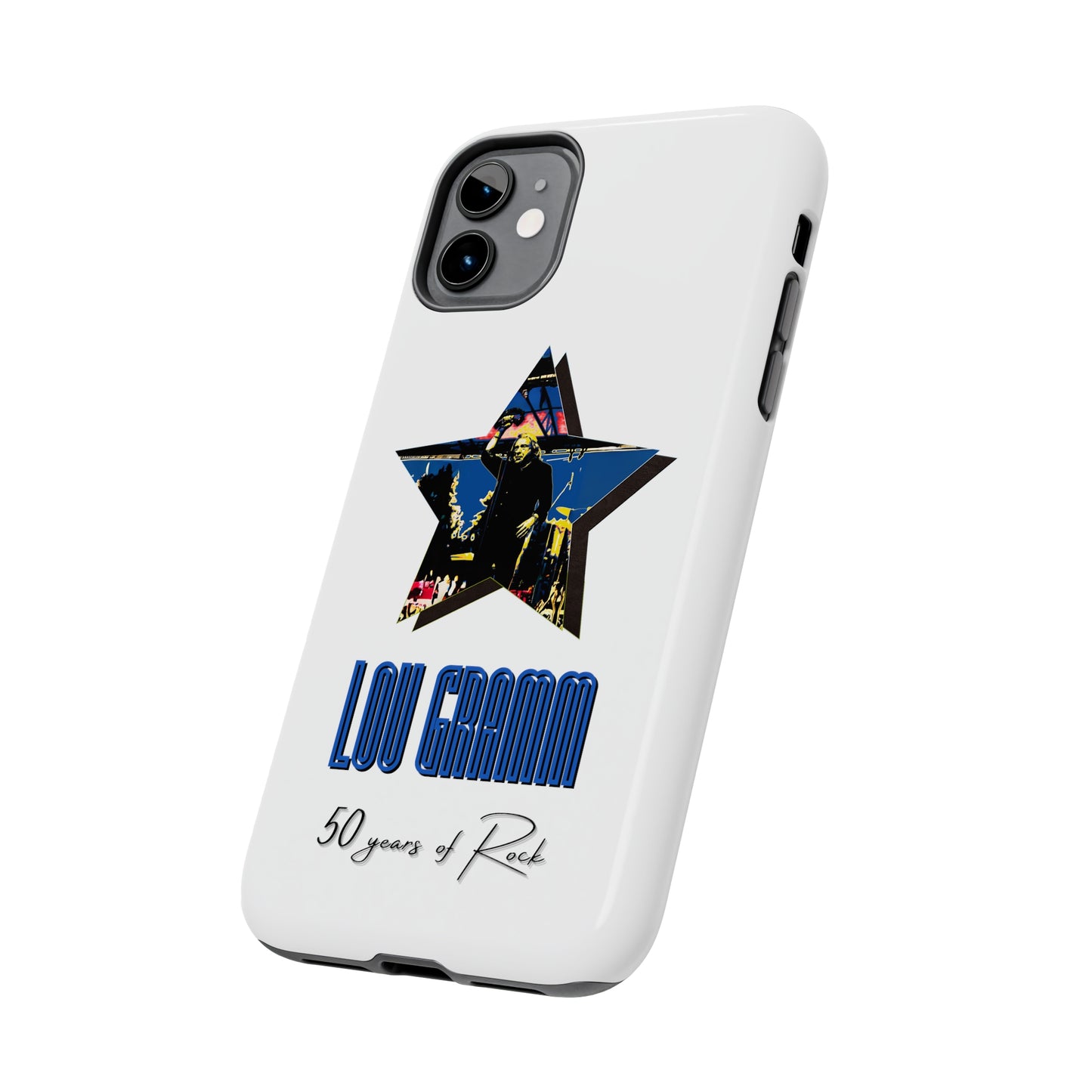Lou Gramm 50 Years of Rock - Blue Star iPhone Case