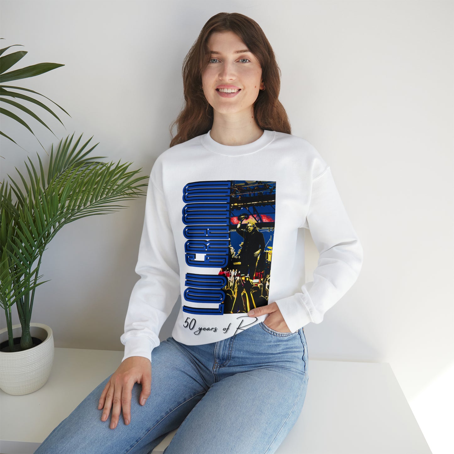 Lou Gramm 50 Years of Rock - Unisex Heavy Blend™ Crewneck Sweatshirt