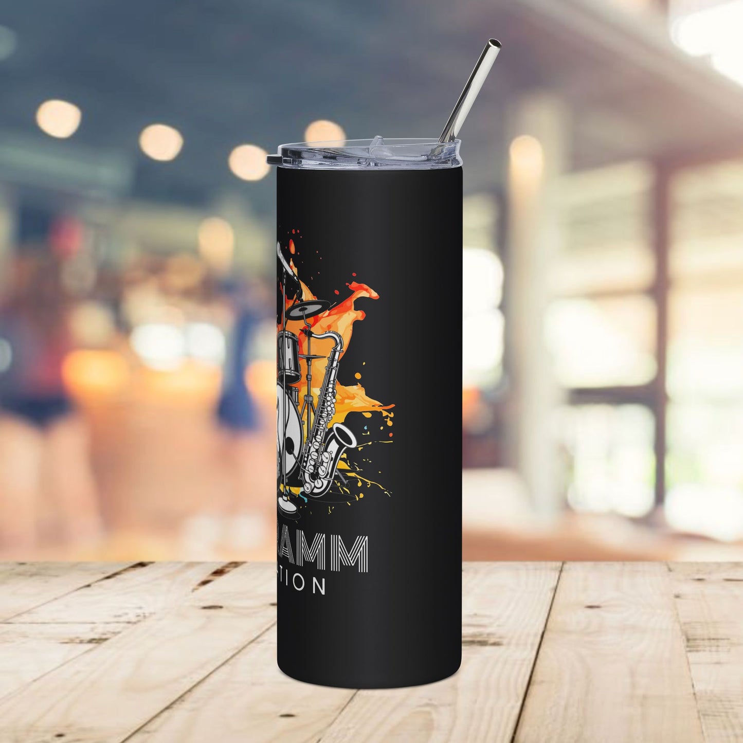 Rhythm and Hue Stainless Drink Tumbler with Straw