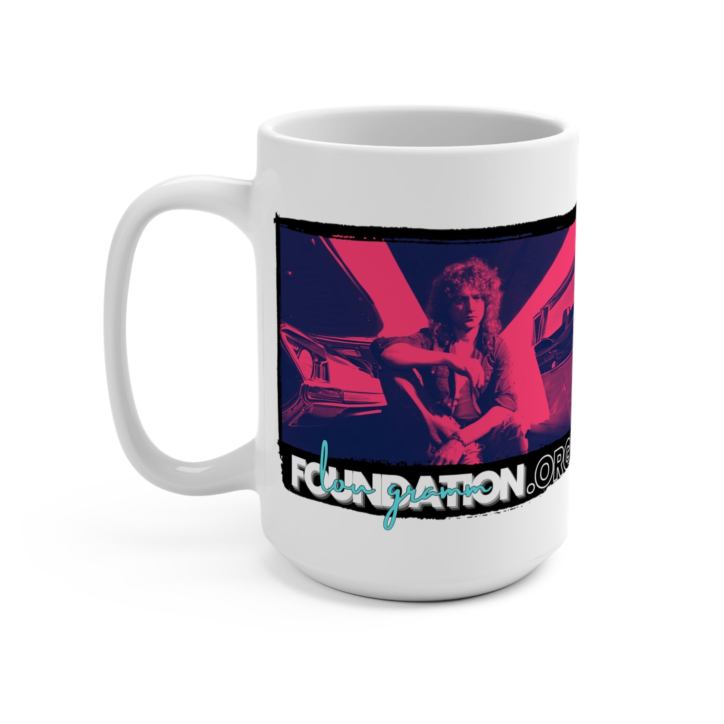 Lou Gramm Foundation Cherry Red or Midnight Blue Mug 15oz
