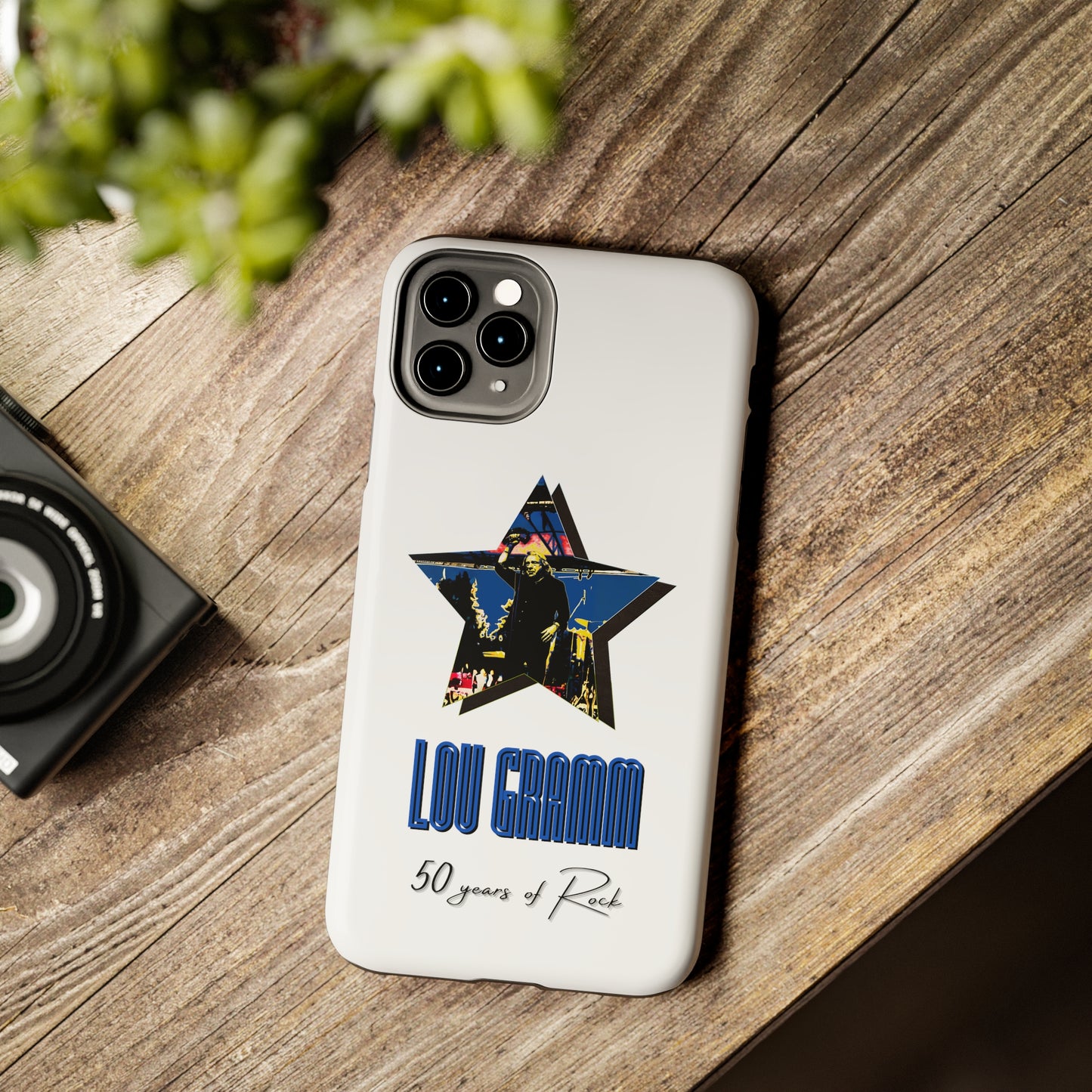 Lou Gramm 50 Years of Rock - Blue Star iPhone Case