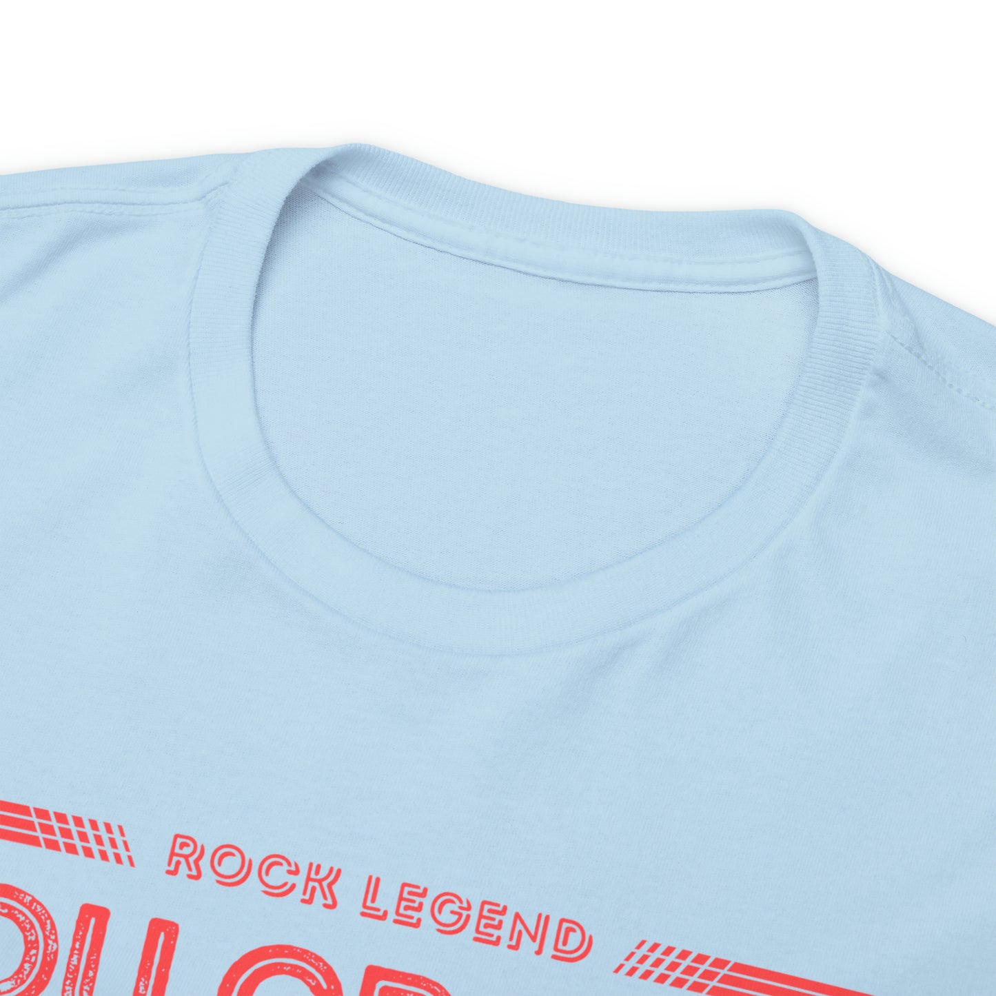 Rock Legend Lou Gramm Unisex Heavy Cotton Tee - Salmon logo
