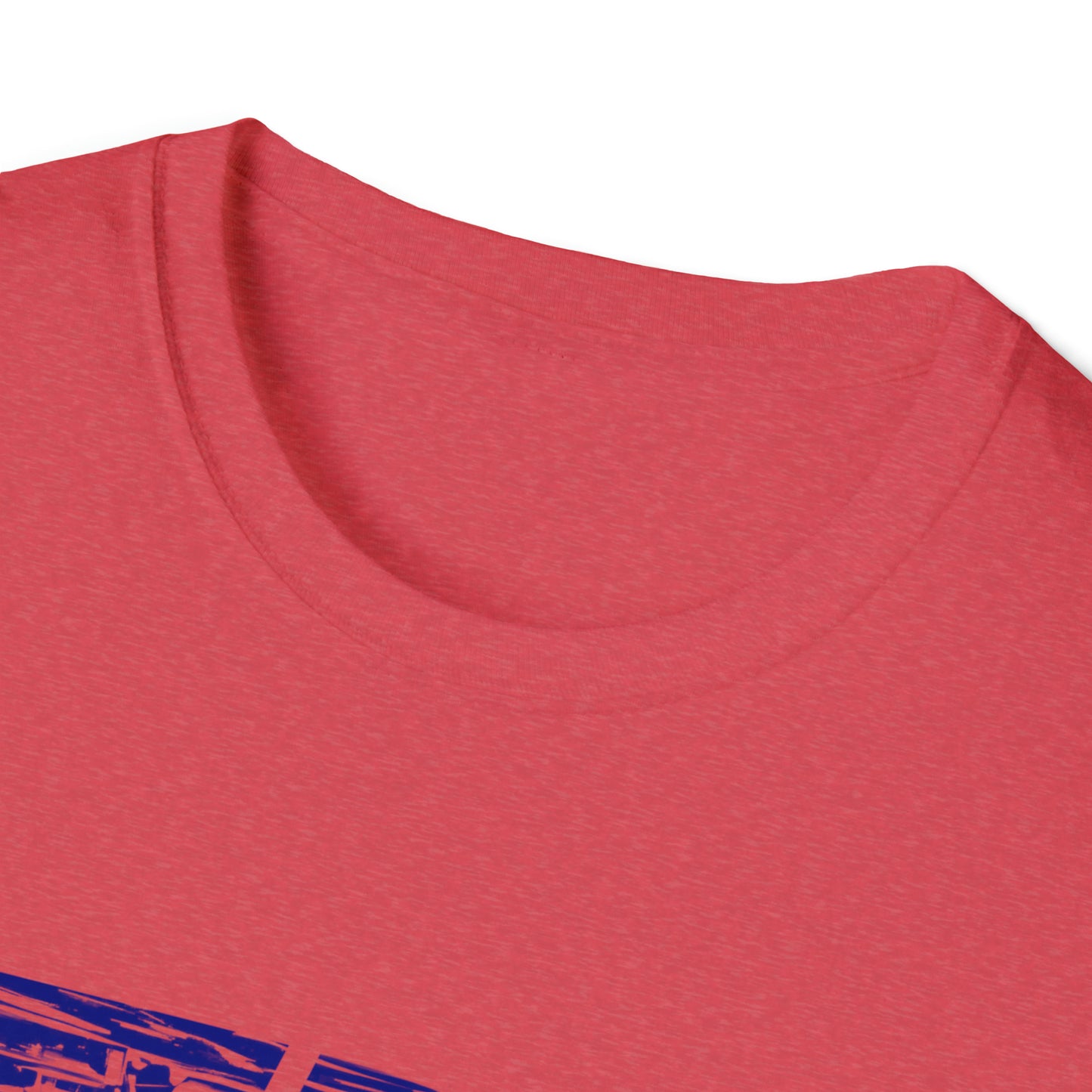 Lou’s Garage Blue logo - Unisex Softstyle T-Shirt