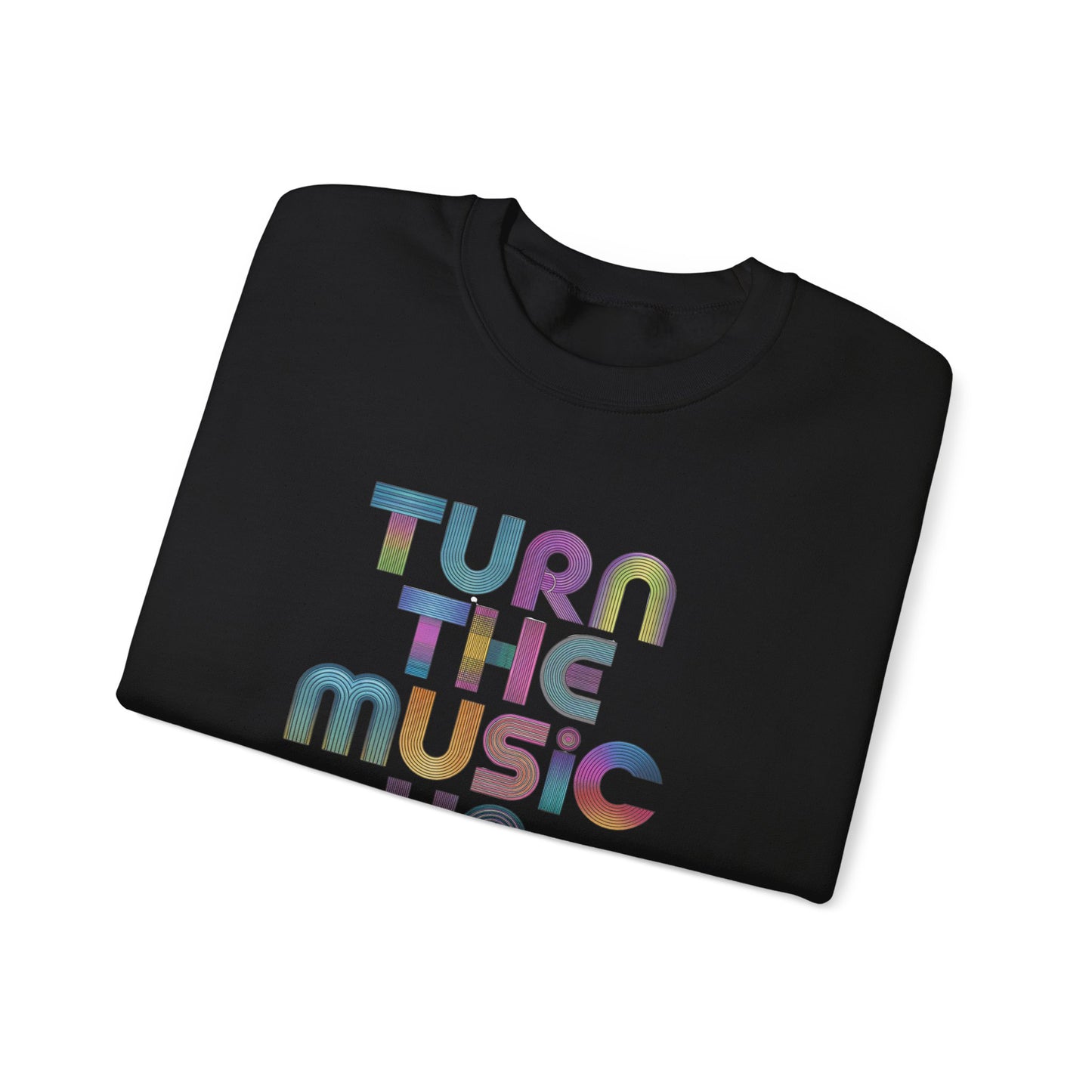 TURN THE MUSIC UP! Heavy Blend™ Crewneck Sweatshirt