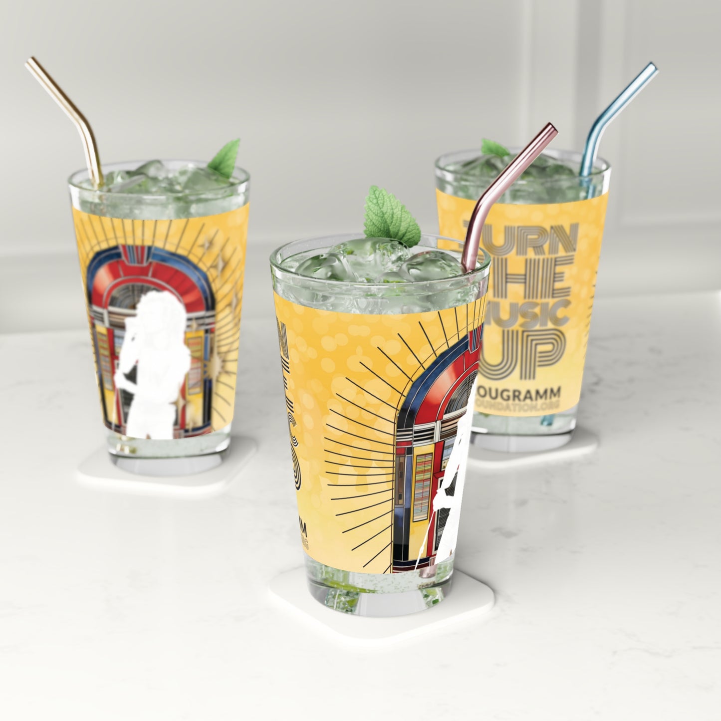 Turn the music up Seasonal Fall Pint Glass, 16oz