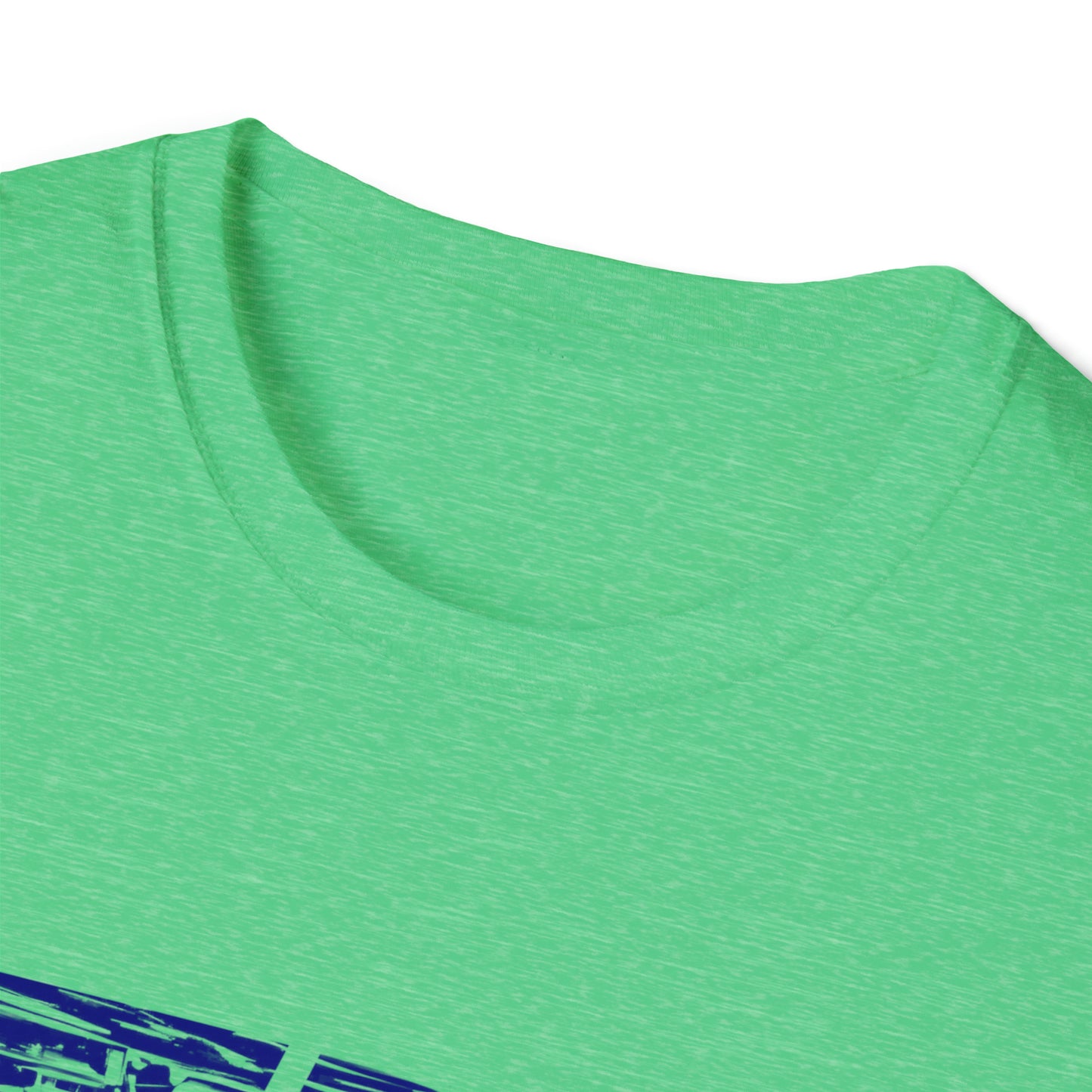 Lou’s Garage Blue logo - Unisex Softstyle T-Shirt