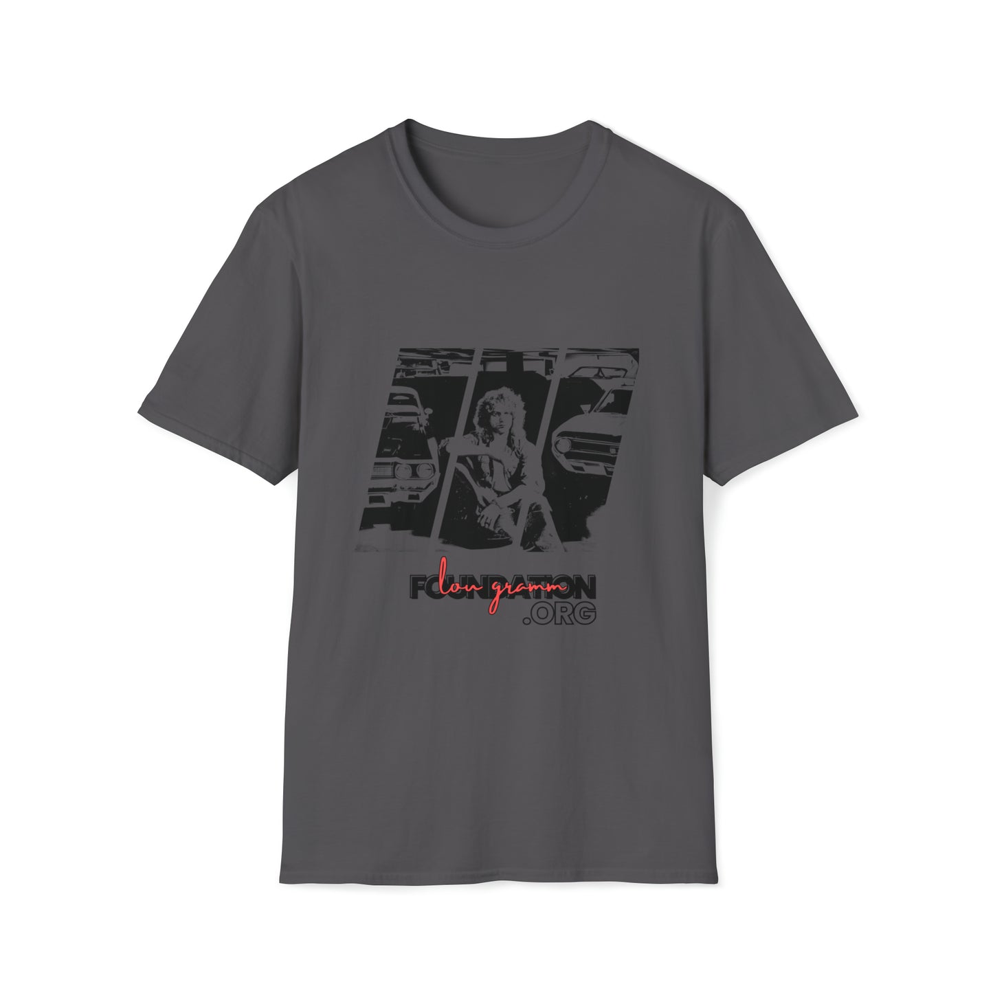 Lou’s Garage Black logo - Unisex Softstyle T-Shirt