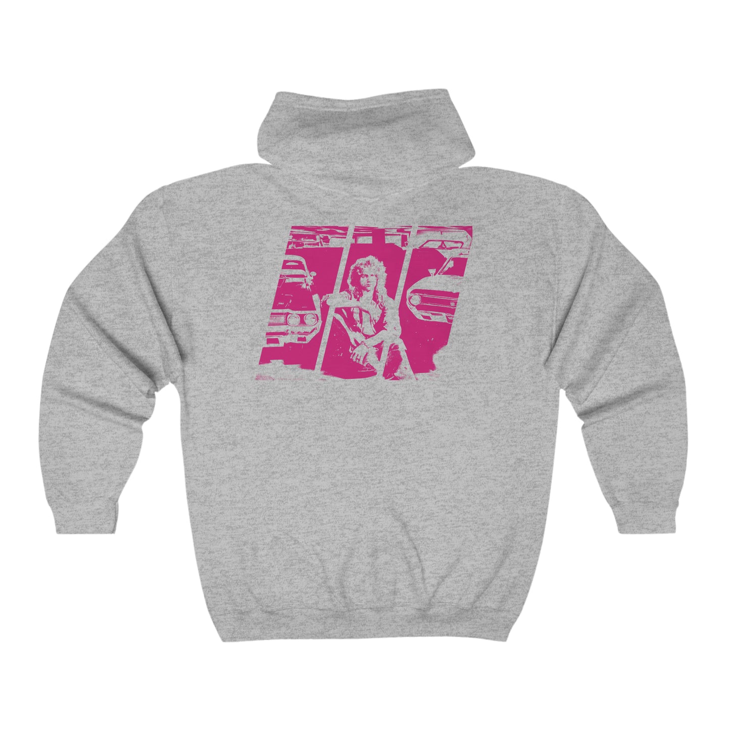 Lou’s Double Trouble Pink logo - Unisex Heavy Blend™ Full Zip Hooded Sweatshirt