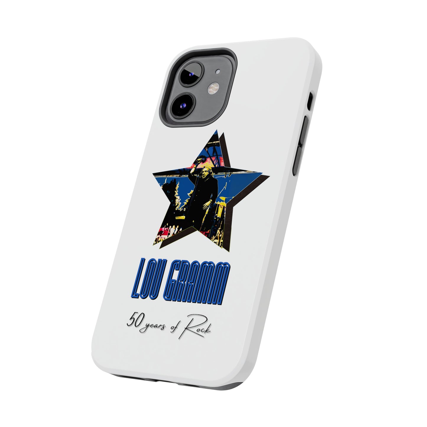 Lou Gramm 50 Years of Rock - Blue Star iPhone Case