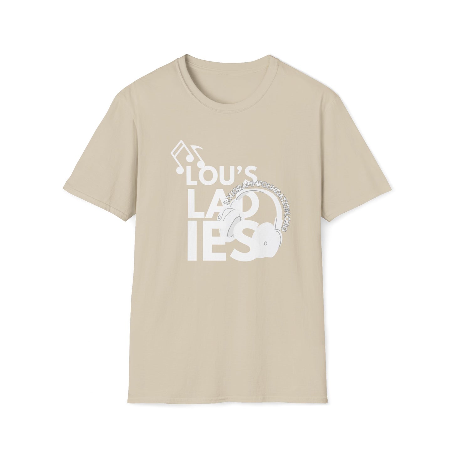 Lou's Ladies white logo Softstyle T-Shirt