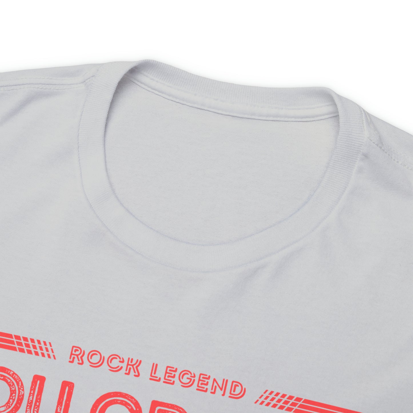Rock Legend Lou Gramm Unisex Heavy Cotton Tee - Salmon logo