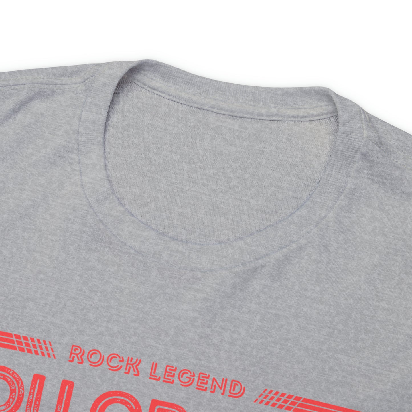 Rock Legend Lou Gramm Unisex Heavy Cotton Tee - Salmon logo