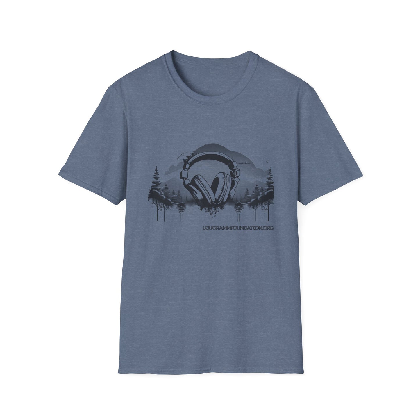 Headphones Sky Unisex Softstyle T-Shirt