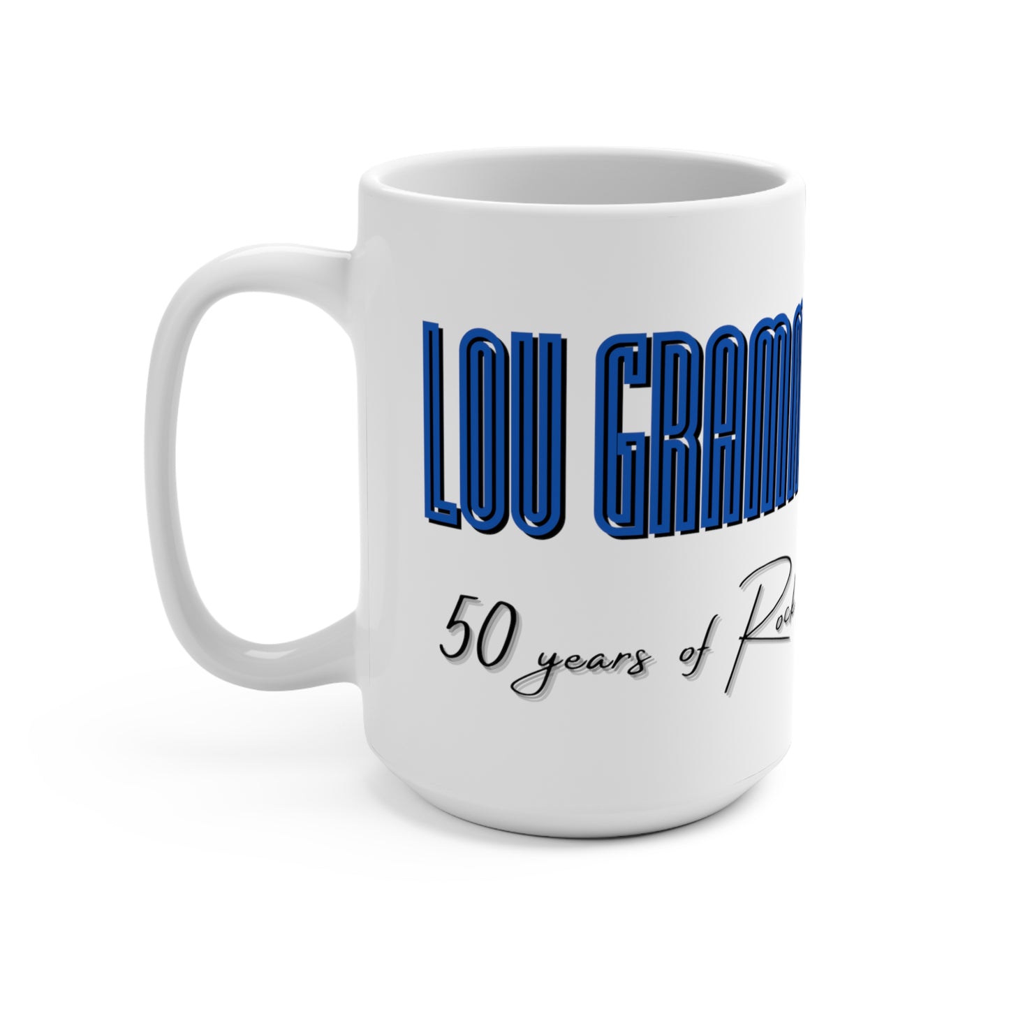 Lou Gramm 50 Years of Rock - Blue Star Mug 15oz
