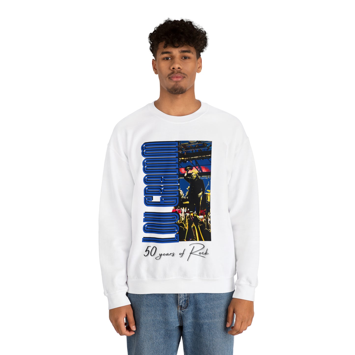 Lou Gramm 50 Years of Rock - Unisex Heavy Blend™ Crewneck Sweatshirt