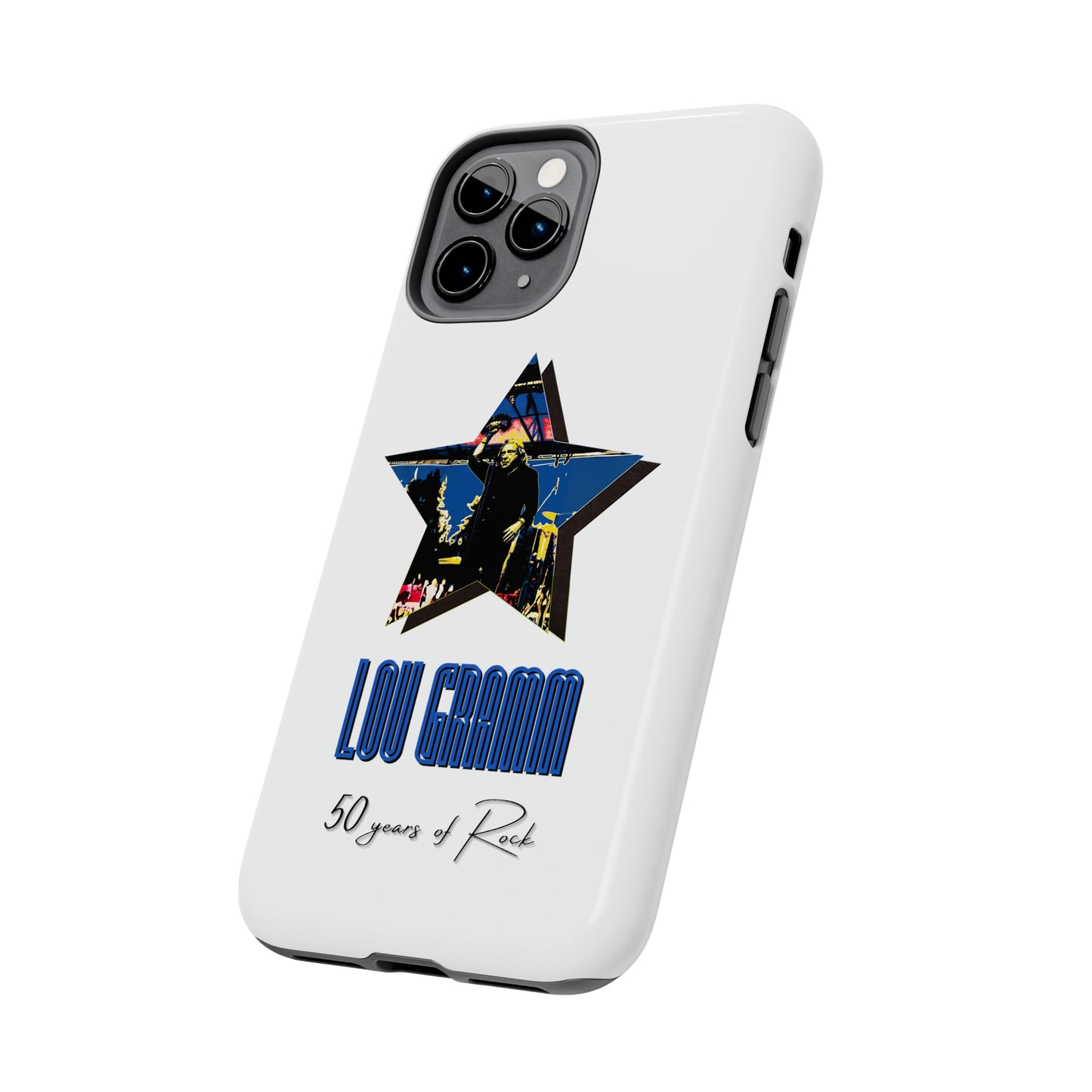 Lou Gramm 50 Years of Rock - Blue Star iPhone Case