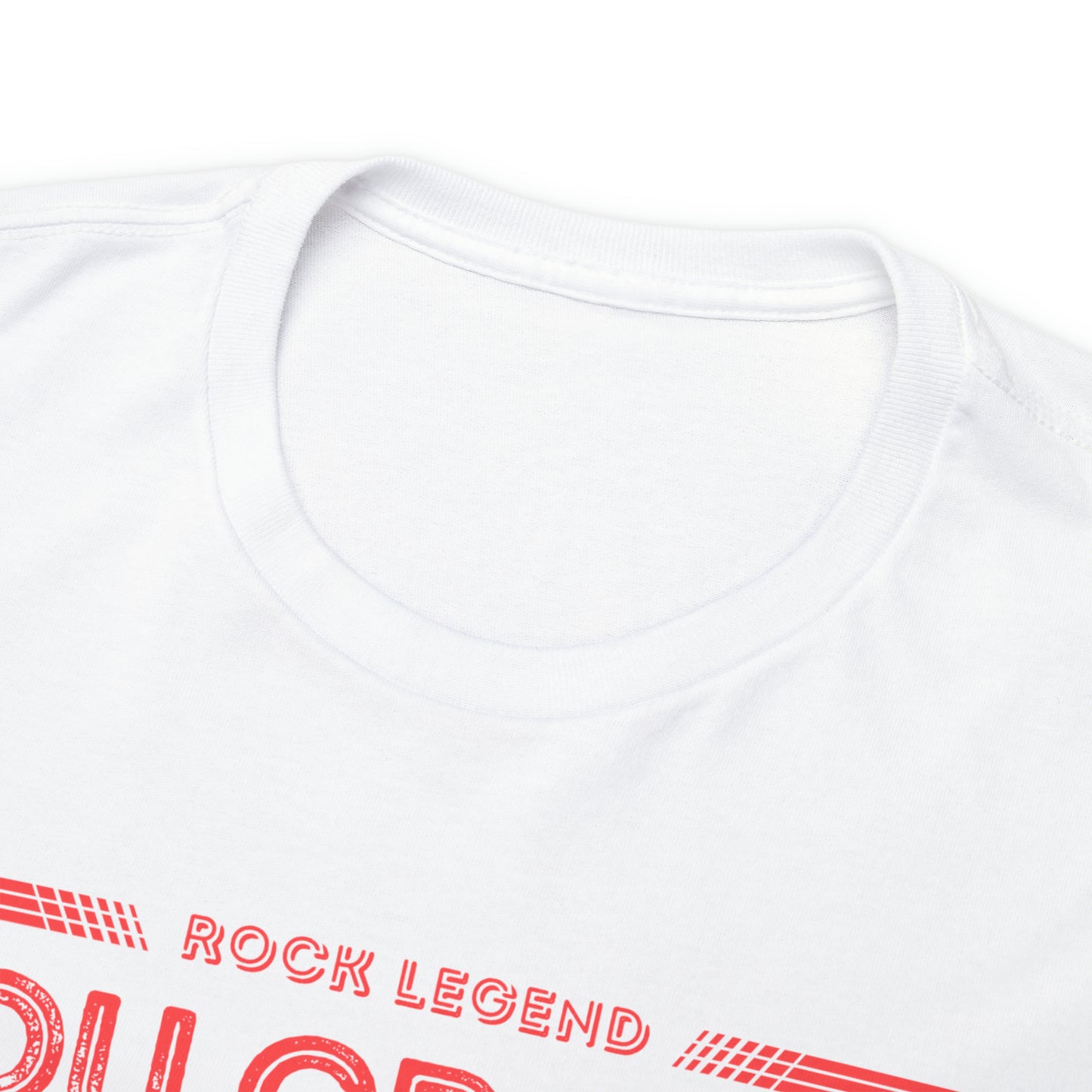 Rock Legend Lou Gramm Unisex Heavy Cotton Tee - Salmon logo