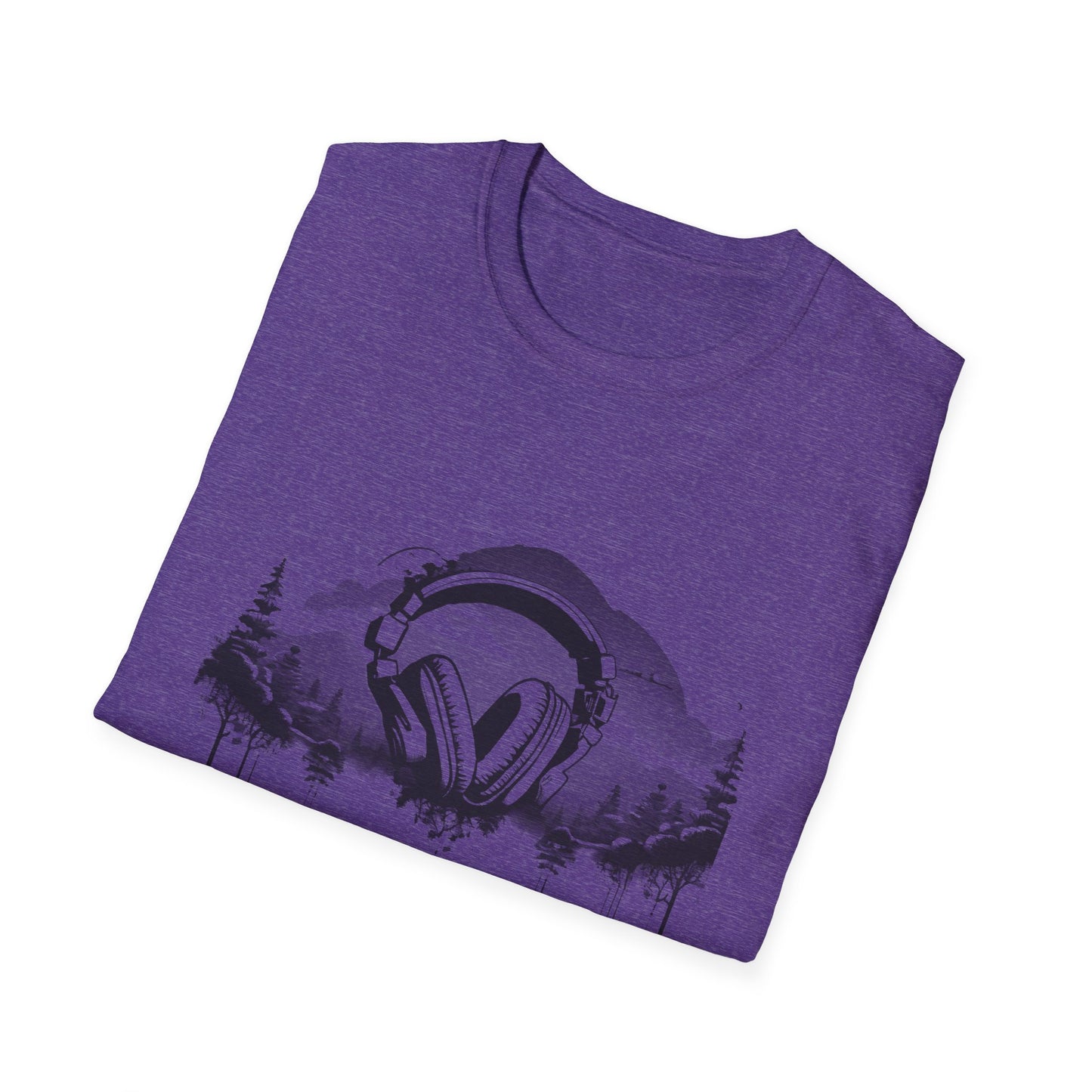 Headphones Sky Unisex Softstyle T-Shirt
